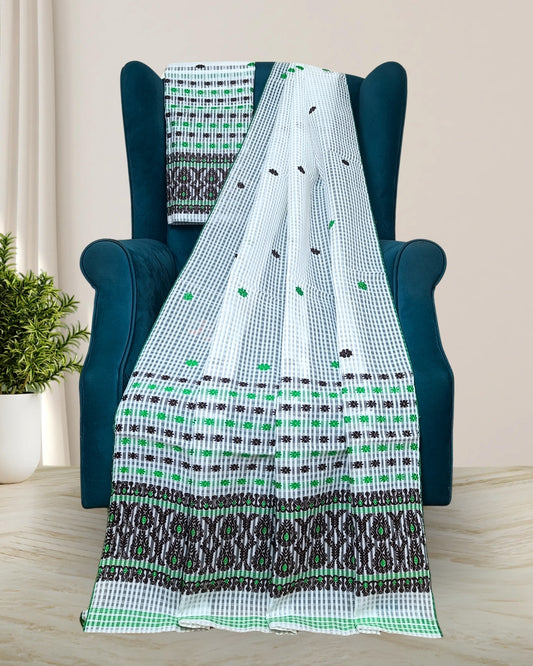 Pure nuni cotton mekhela sador