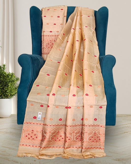 Tussar silk mekhela chadar