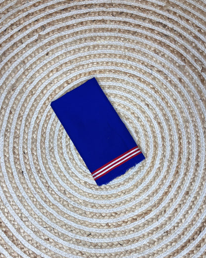 Ribi design Mising mekhela sador -Blue