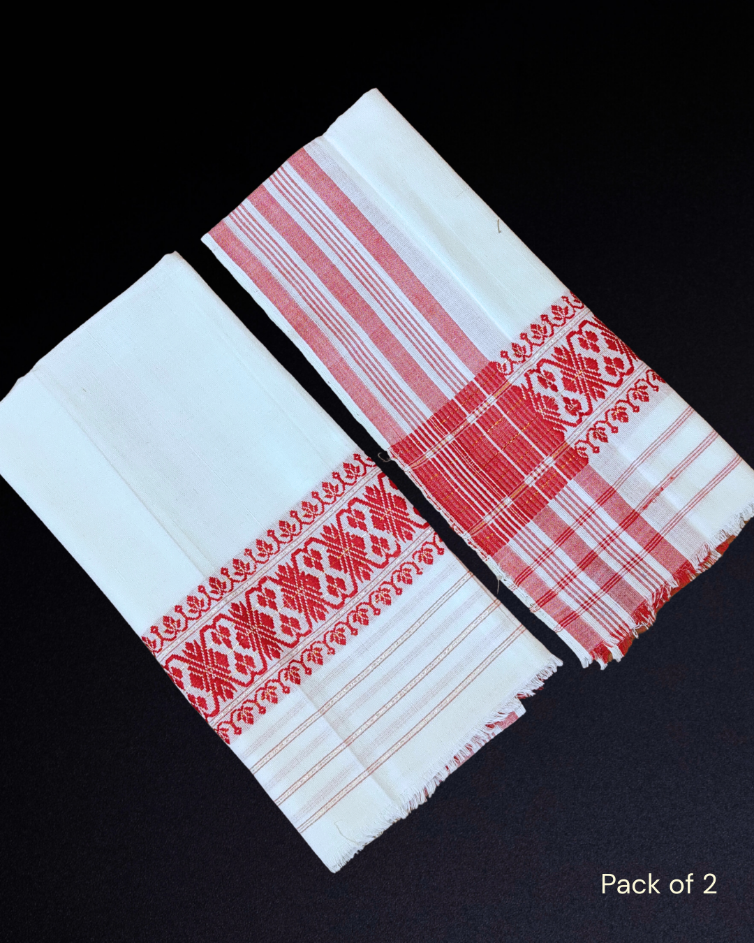 Assamese gamusa - Cotton (Pack of 2)