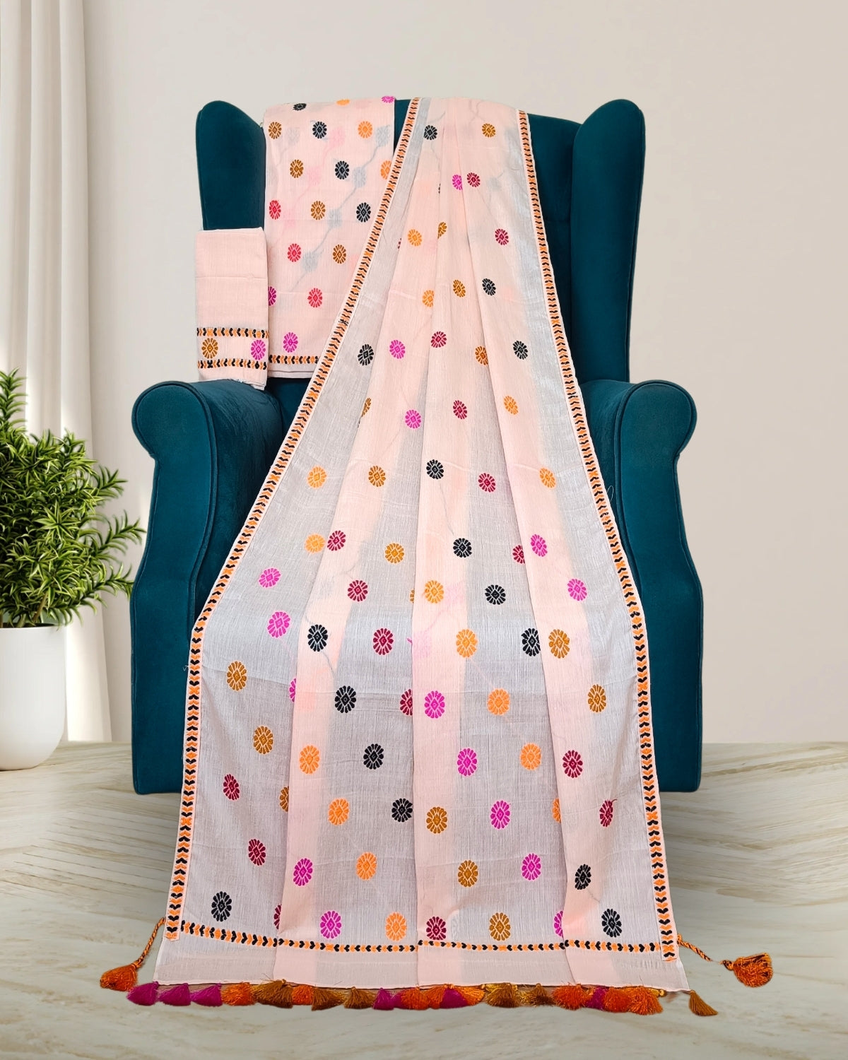 Orient cotton mekhela sador