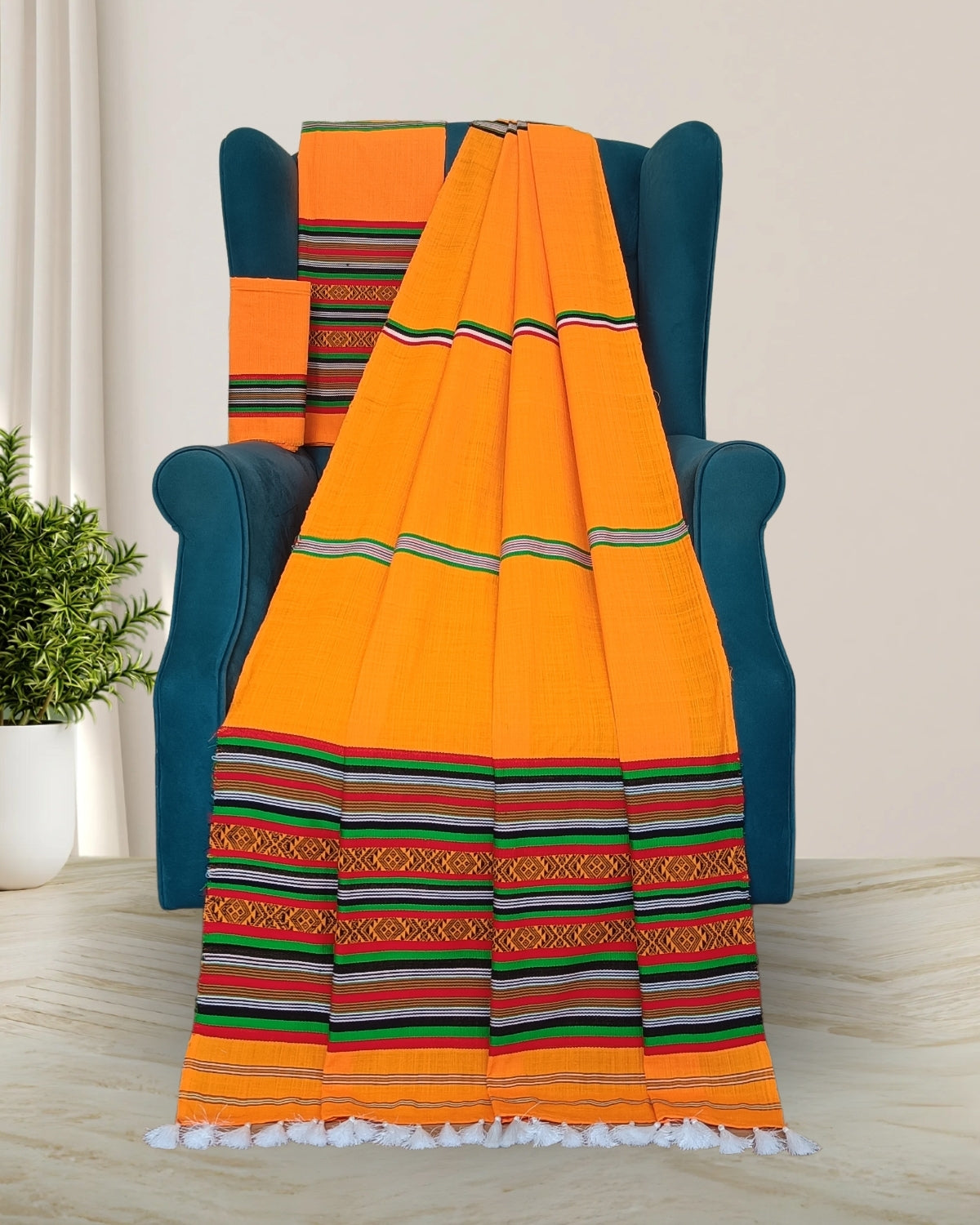 Ribi design Mising mekhela sador