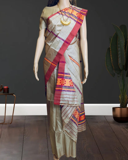 Gero design pure tussar silk single sador