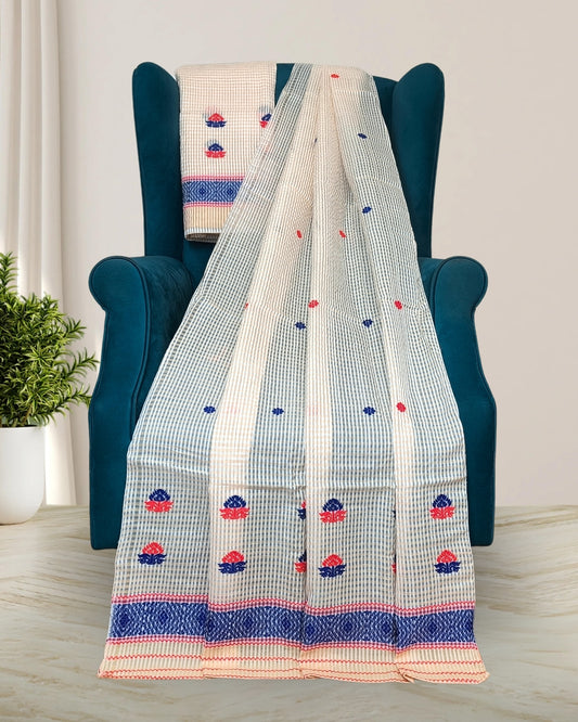 Pure nuni cotton mekhela sador