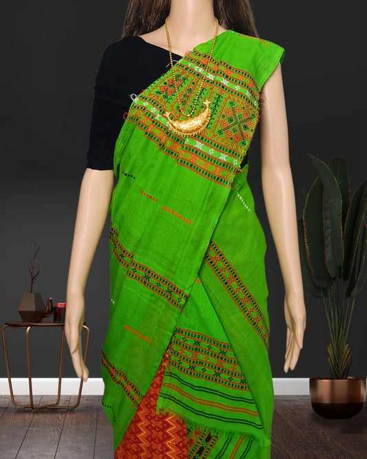 Gero design padmini cotton single chadar - Green