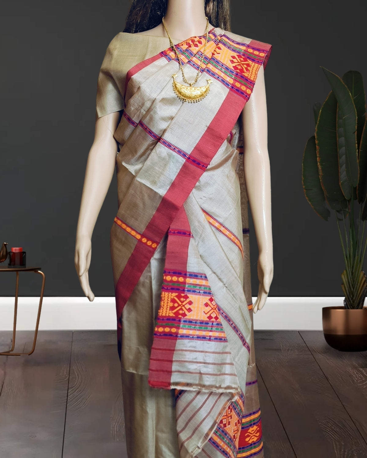 Gero design pure tussar silk single sador