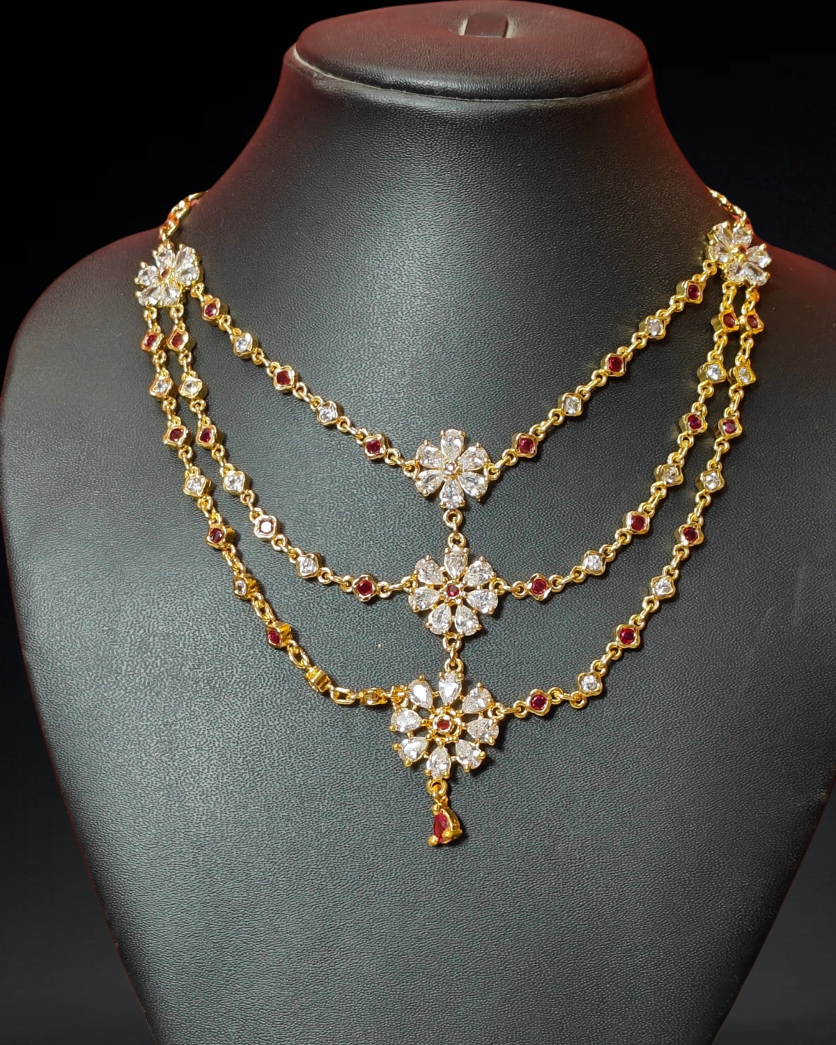 Flower design jewellery set