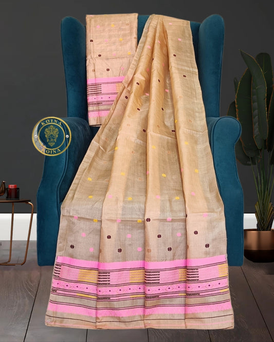 Tussar silk mekhela chadar