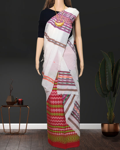 Gero design padmini cotton single chadar - White