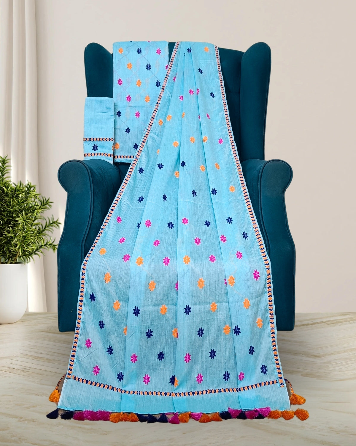 Orient cotton mekhela sador