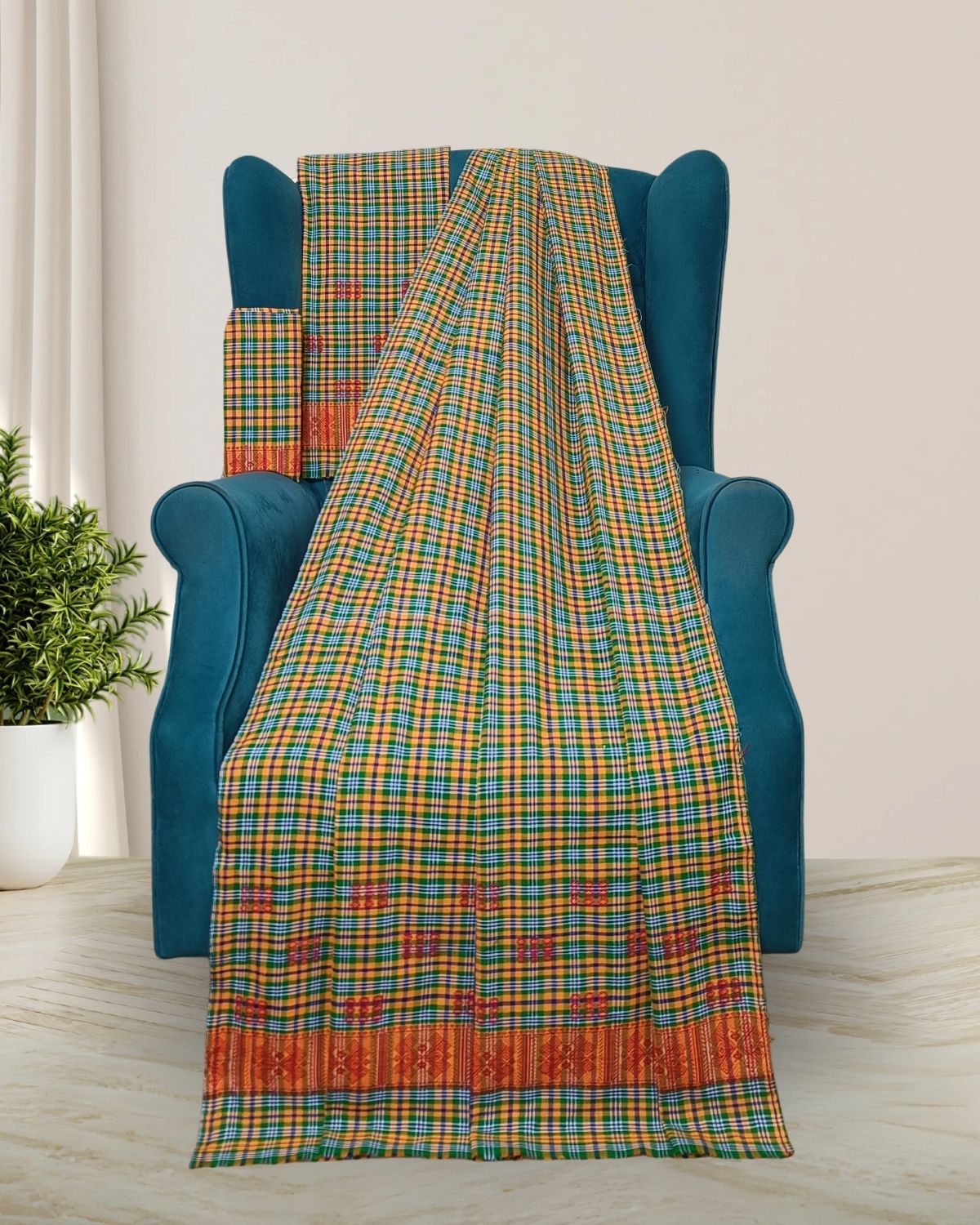Pajok design Mising mekhela sador