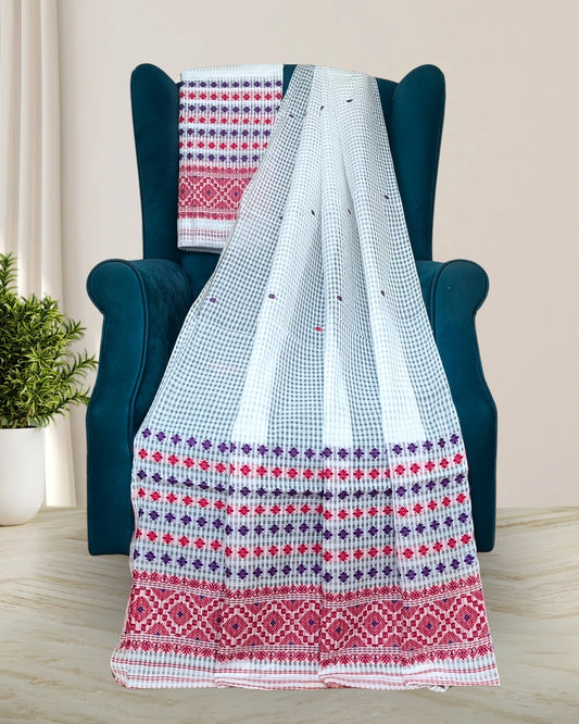 Pure nuni cotton mekhela sador