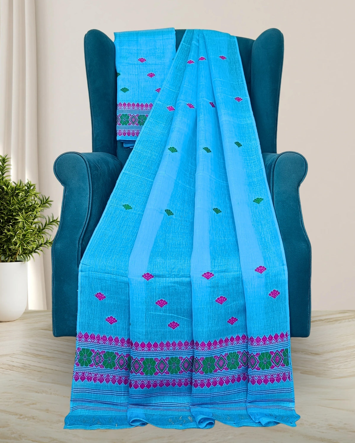 Nuni cotton mekhela sador