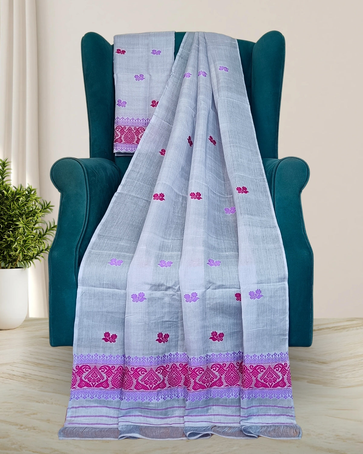 Nuni cotton mekhela sador