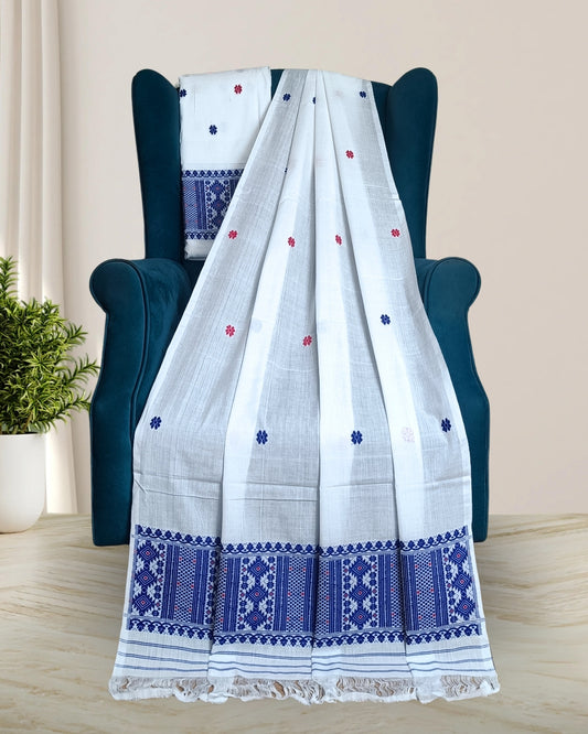 Mercerised cotton mekhela sador