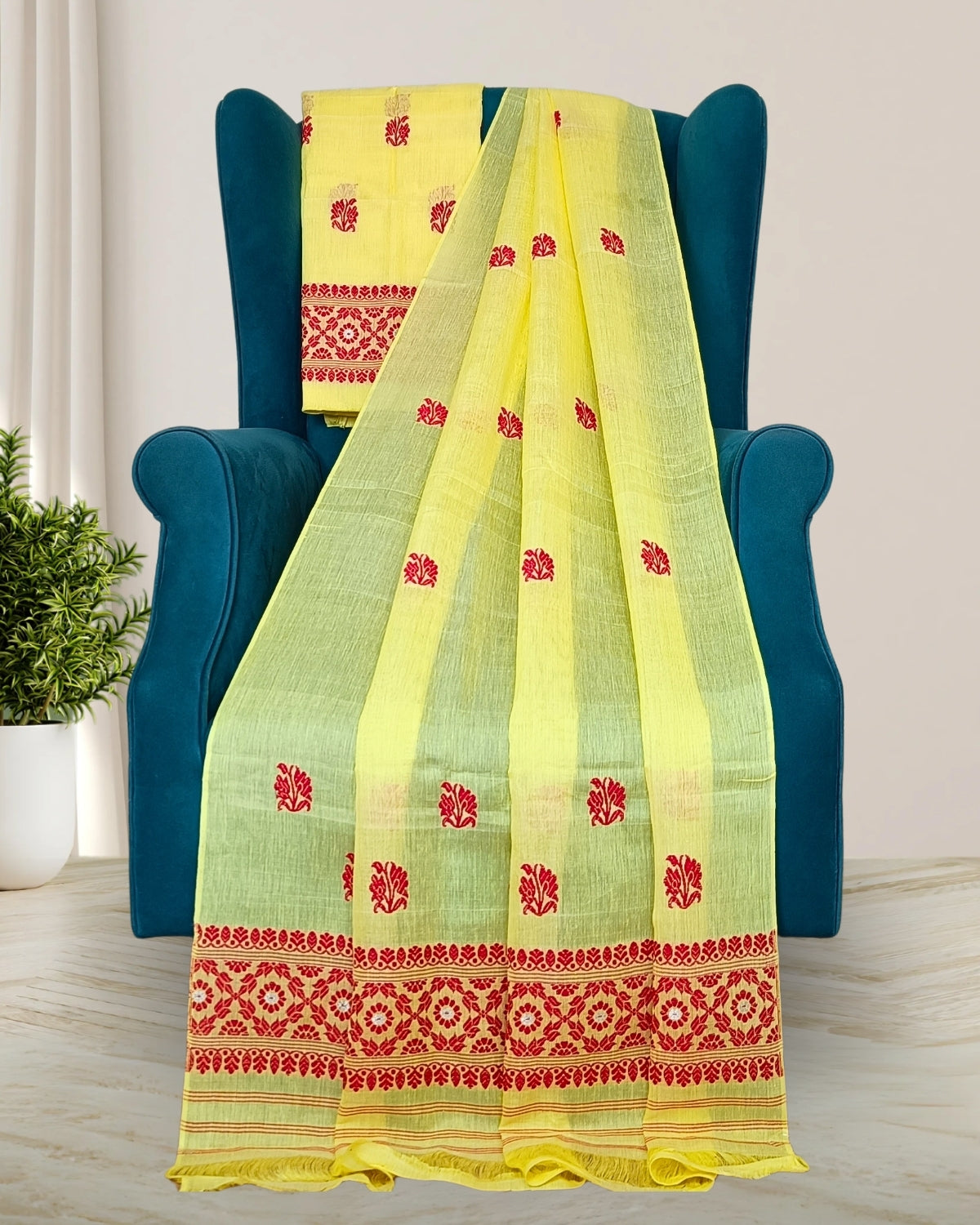 Nuni cotton mekhela sador