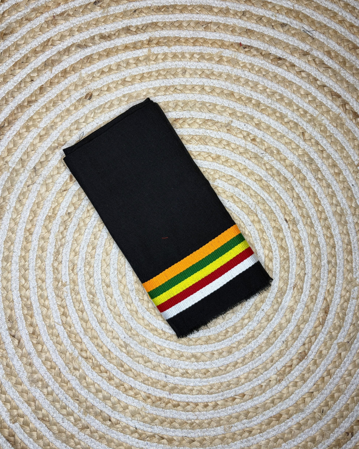 Ribi design Mising mekhela sador - Black