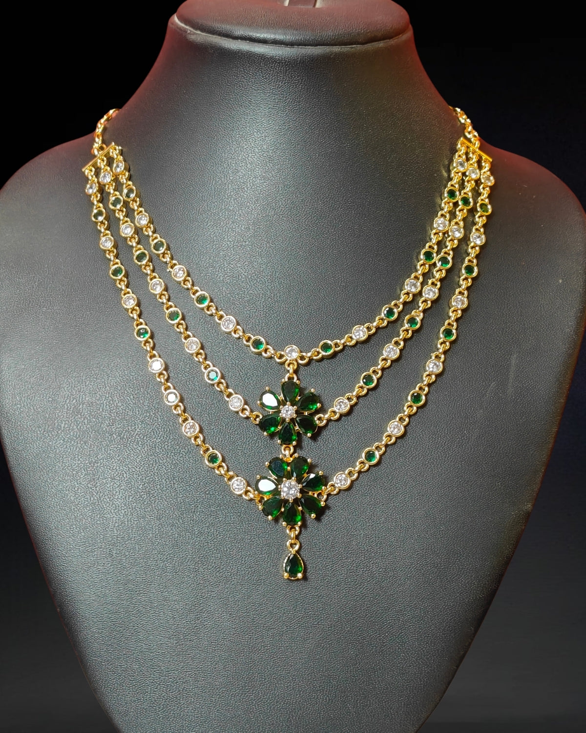 Flower design jewellery set