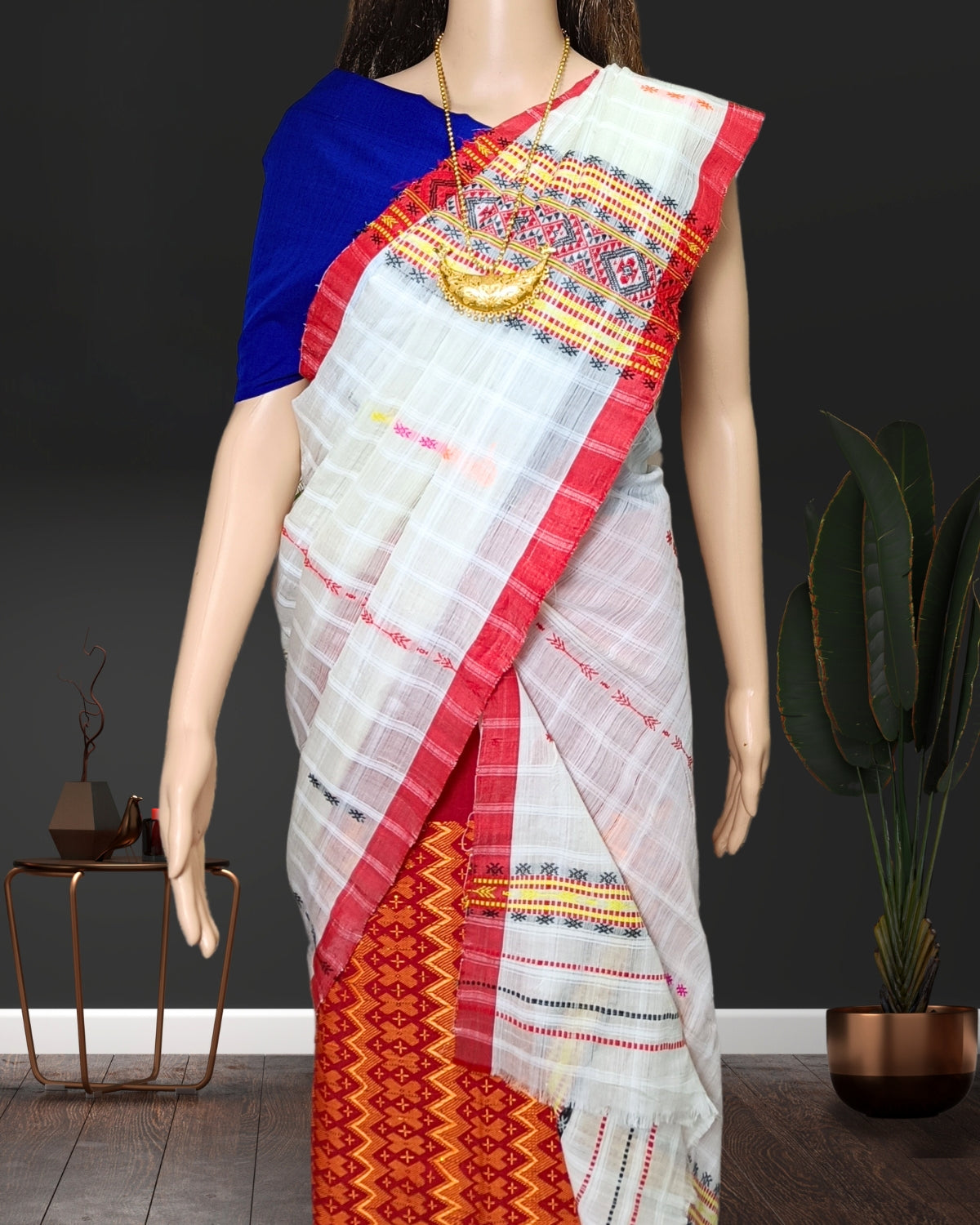 Gero design semi nuni single chadar - White