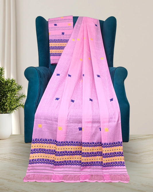 Mercerised cotton mekhela sador