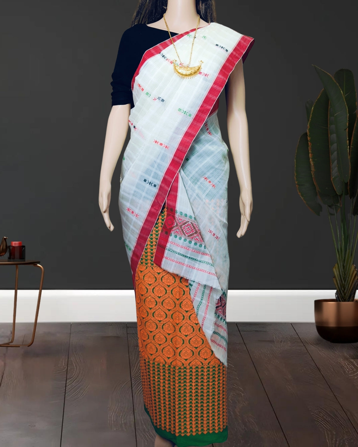 Semi nuni single sador - White