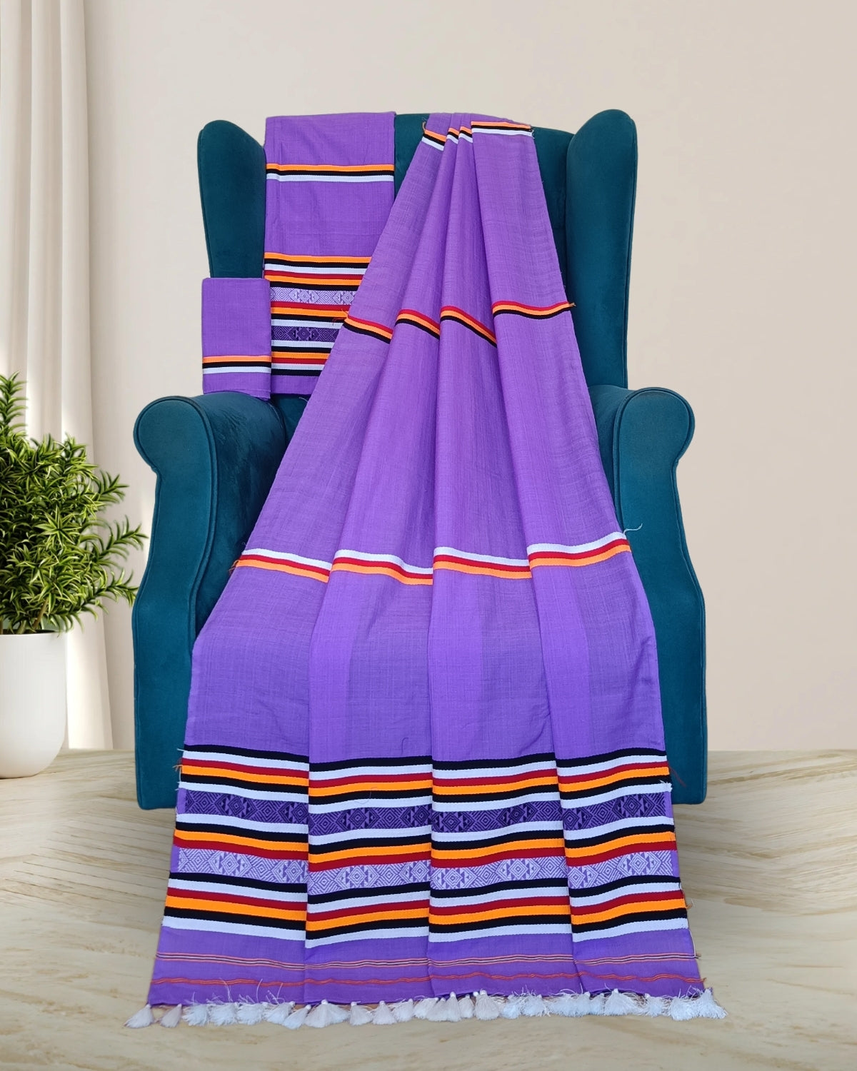 Ribi design Mising mekhela sador 