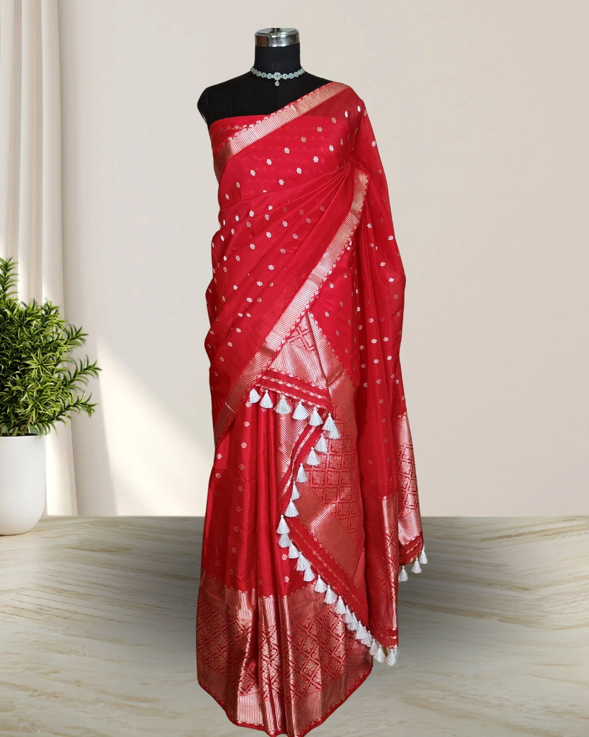 Pure kesapaat mekhela sador - Raw mulberry silk