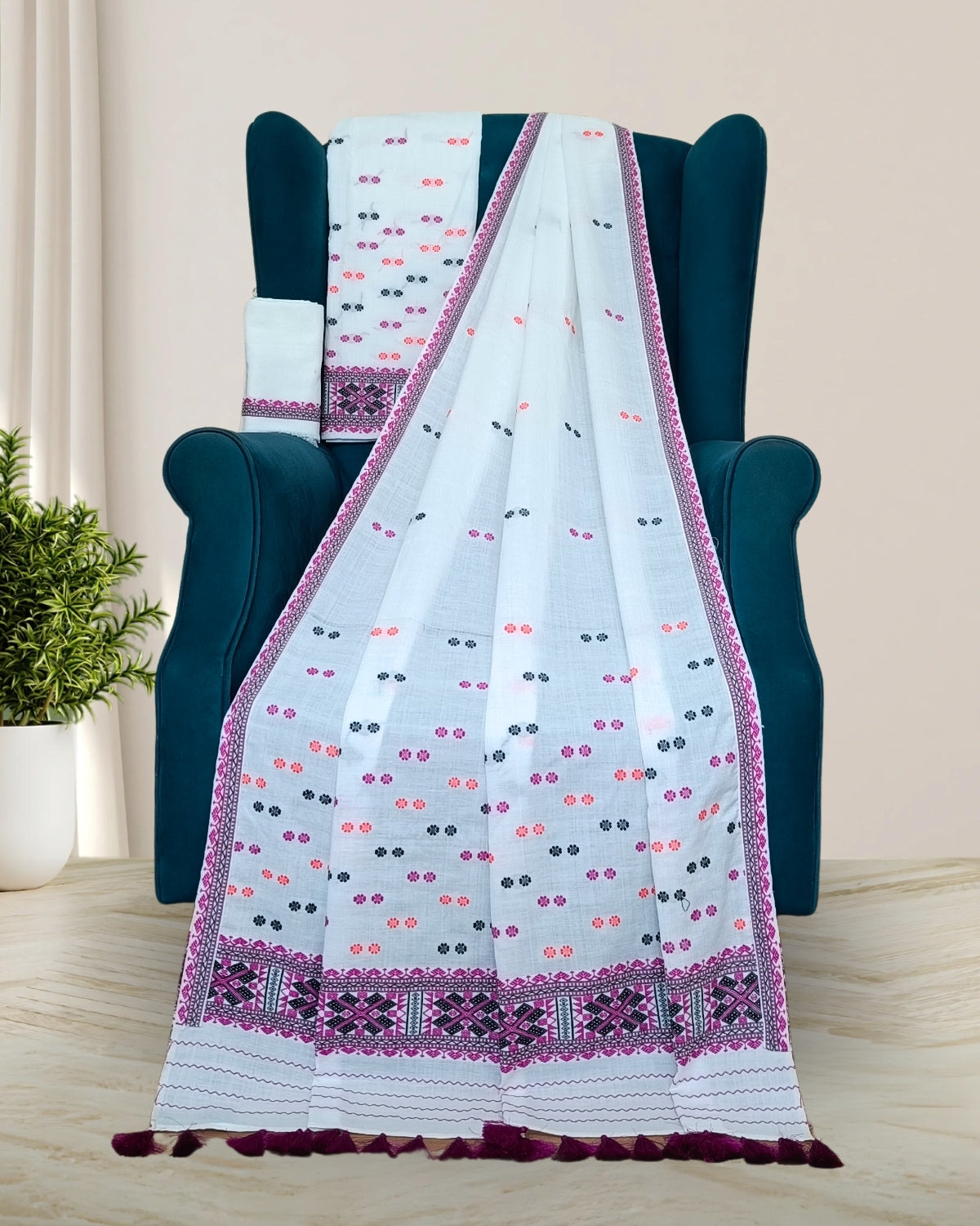 Padmini cotton x Pure cotton mekhela sador
