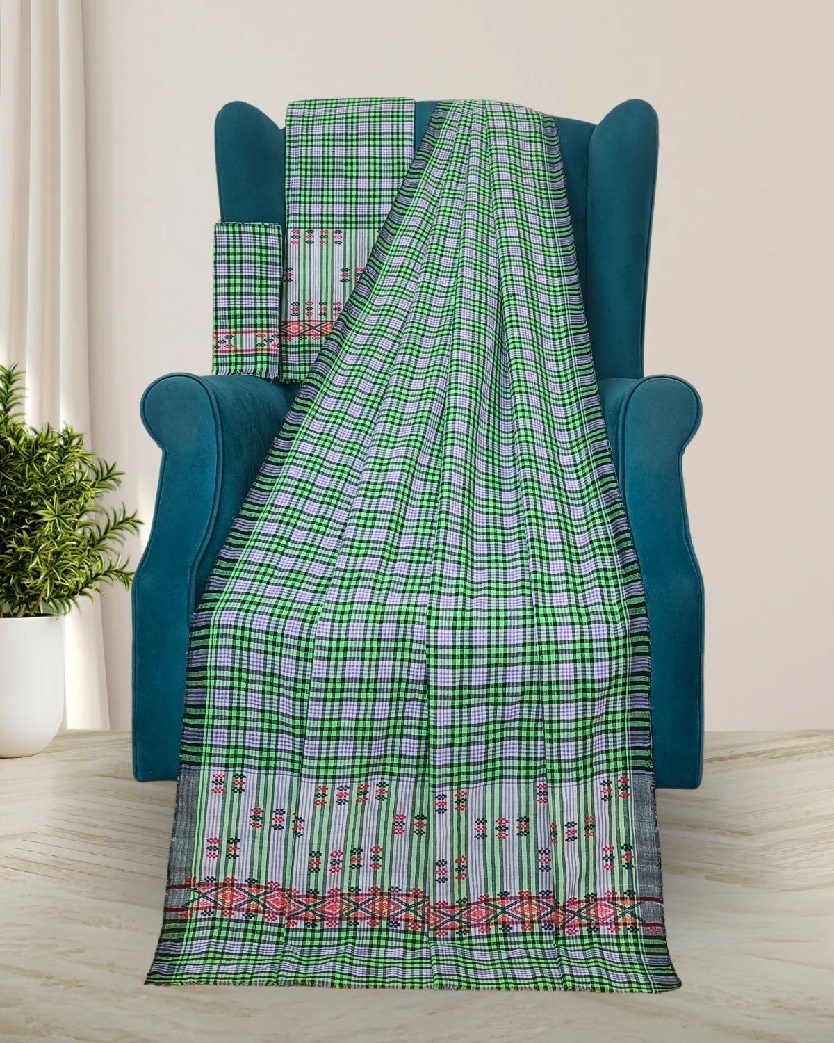 Pajok design Mising mekhela sador