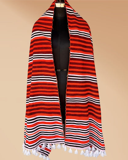 Ribi design stole - Red