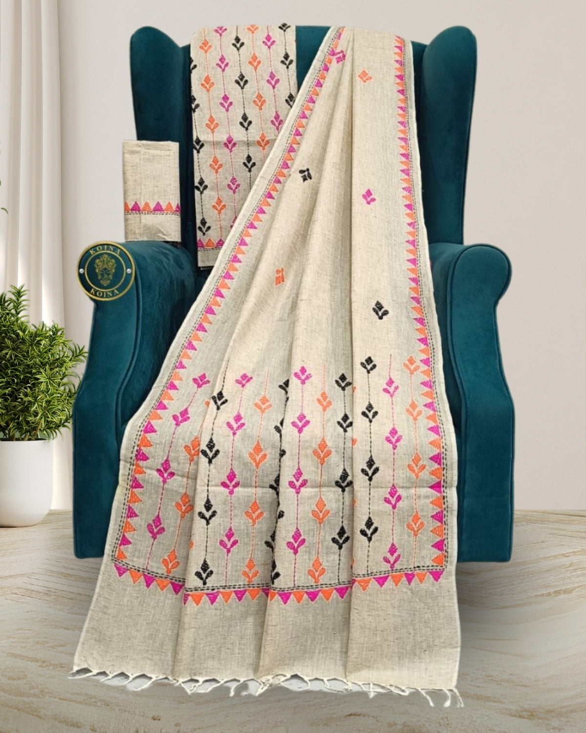 Khadi Cotton Mekhela Chador