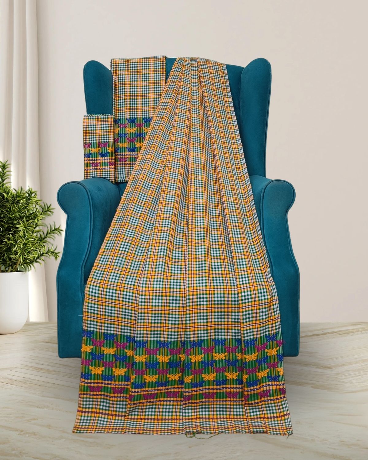 Pajok design Mising mekhela sador 