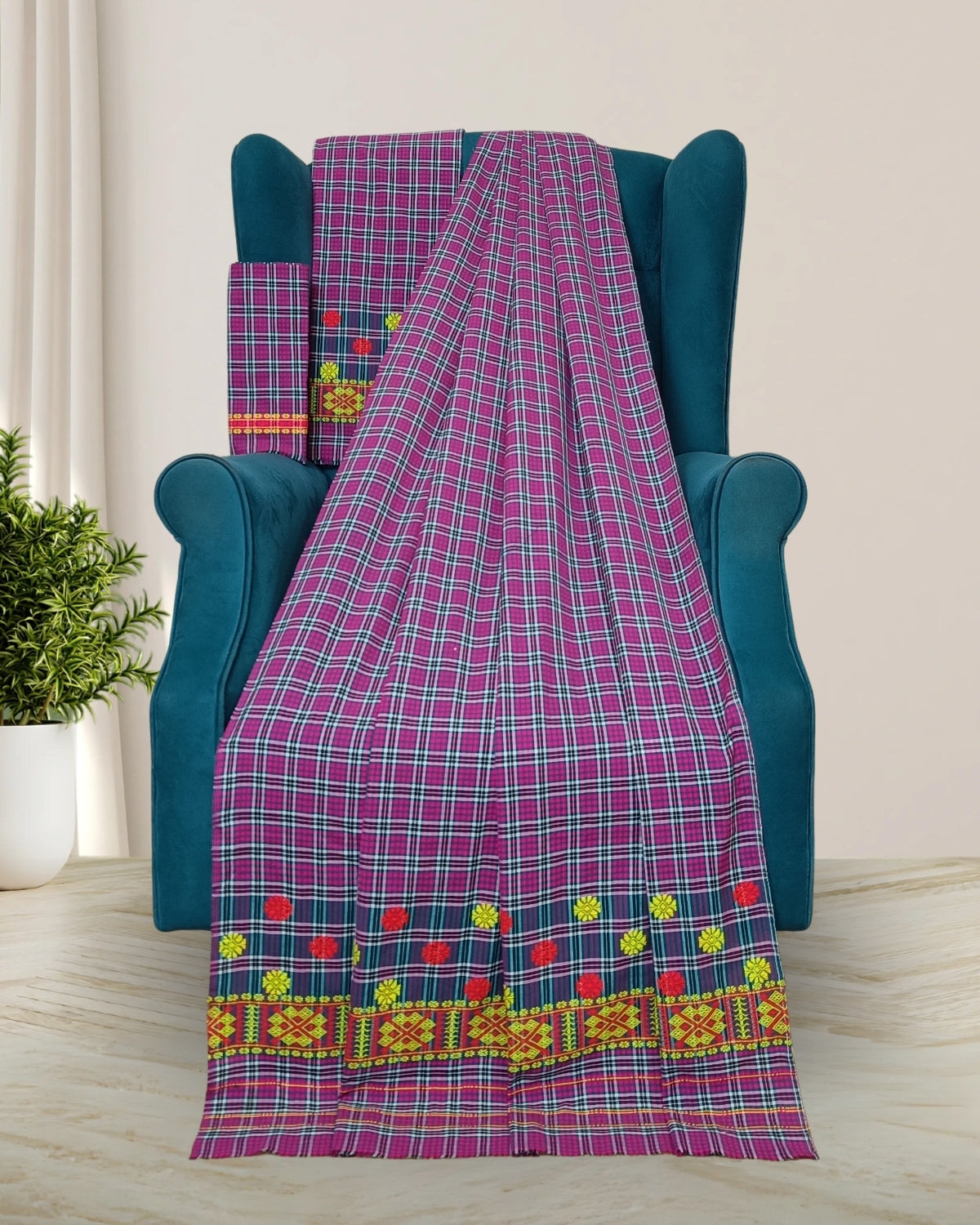 Pajok design Mising mekhela sador