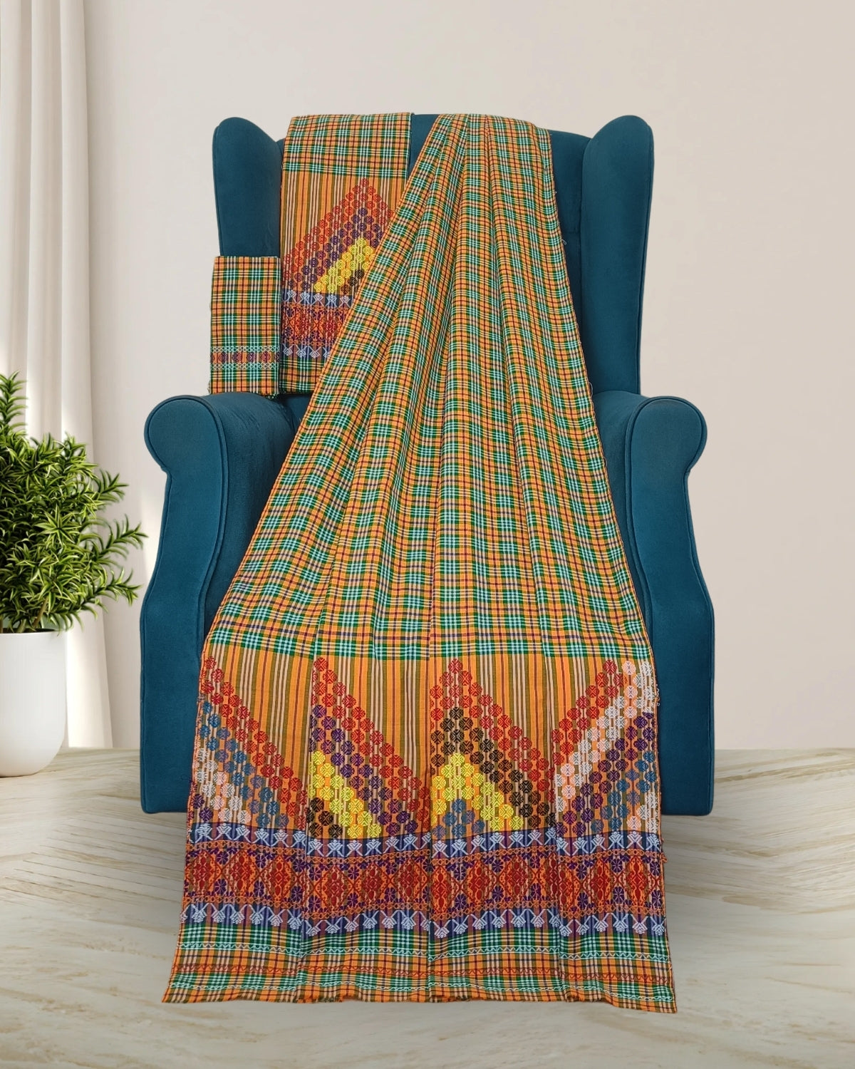 Pajok design Mising mekhela sador