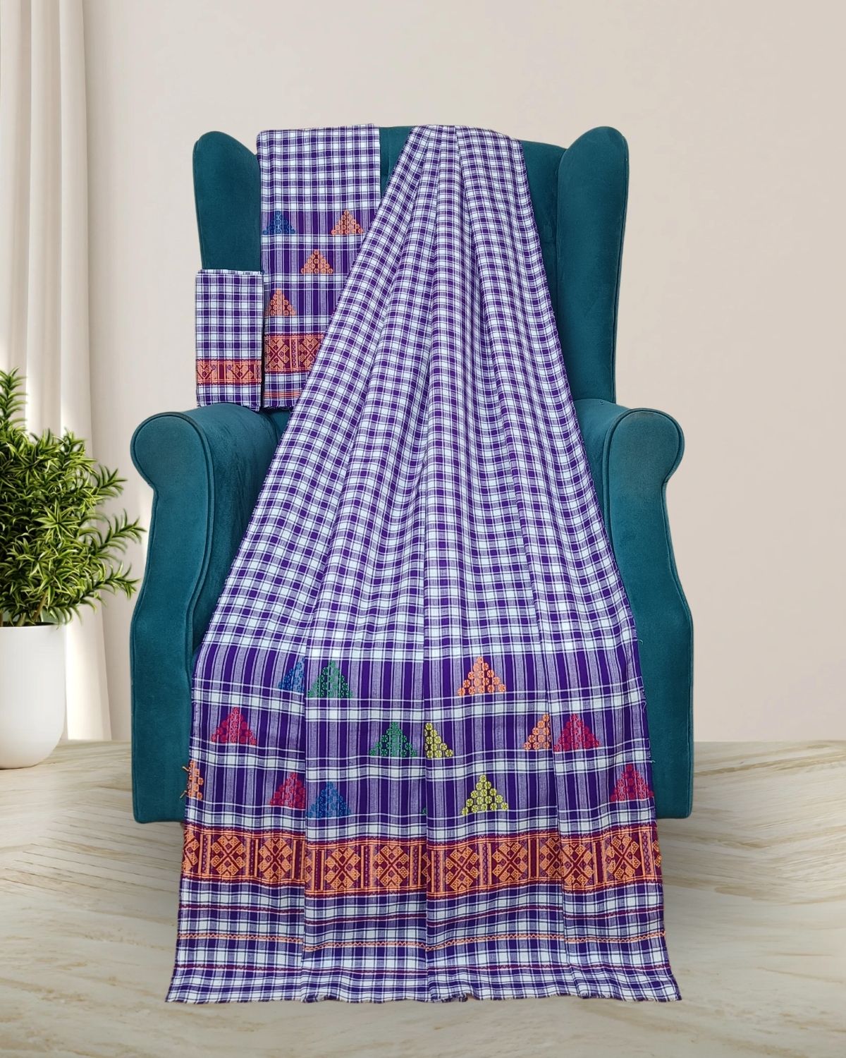 Pajok design Mising mekhela sador