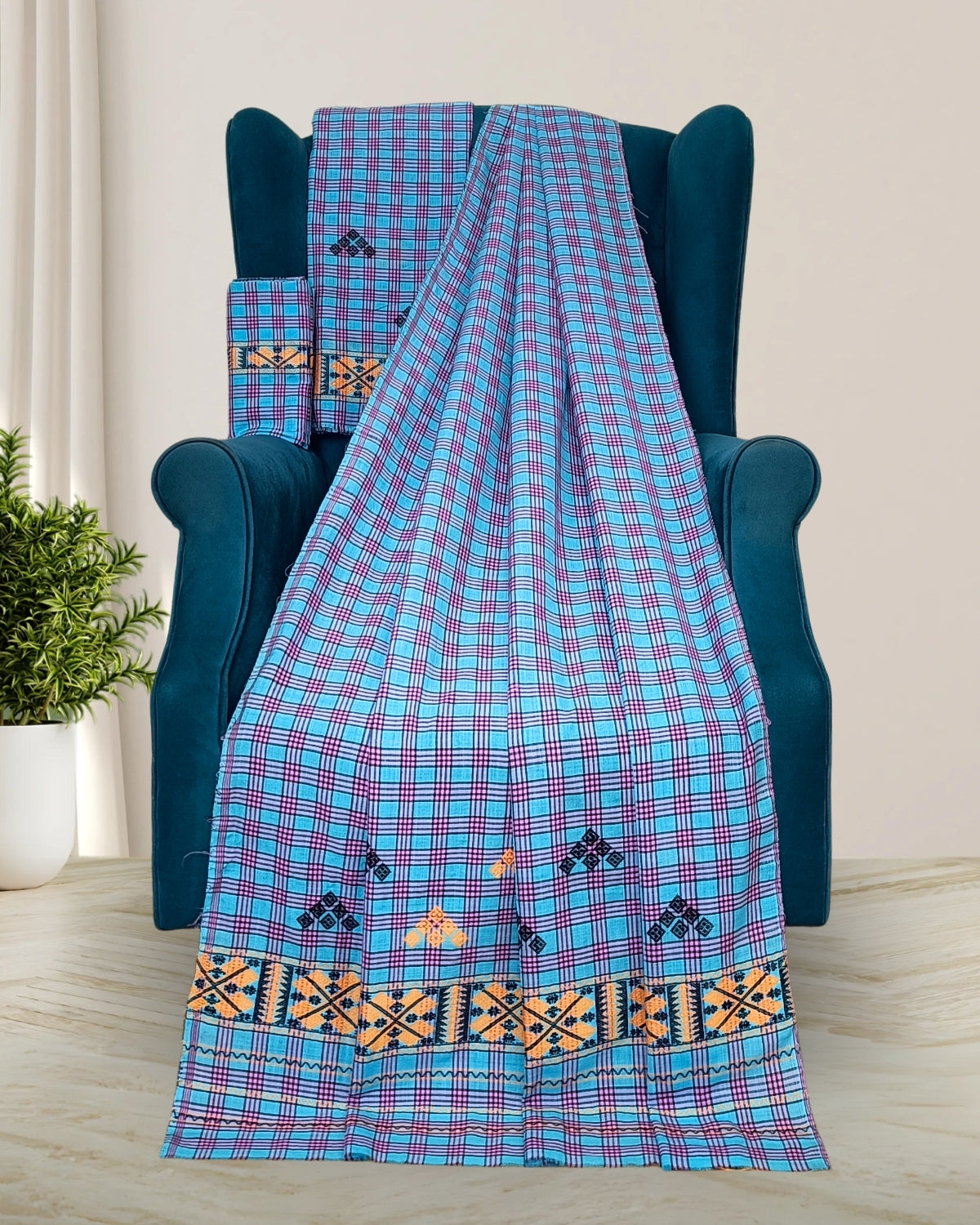 Pajok design Mising mekhela sador
