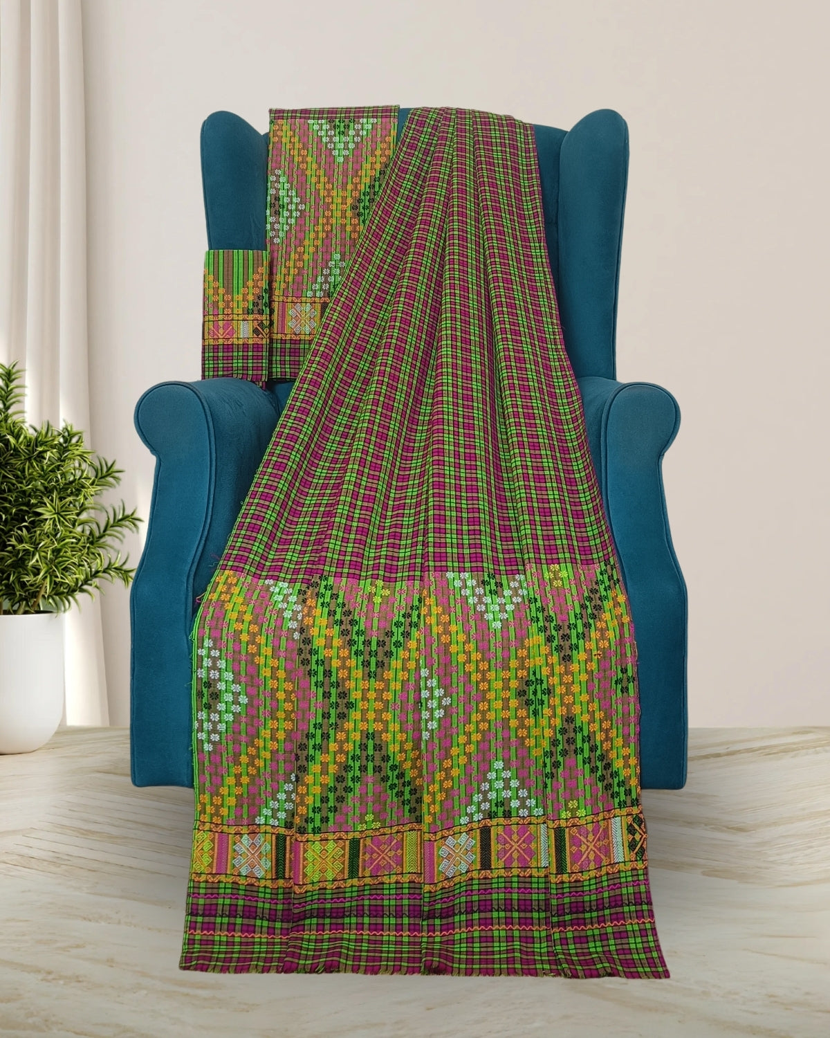Pajok design Mising mekhela sador