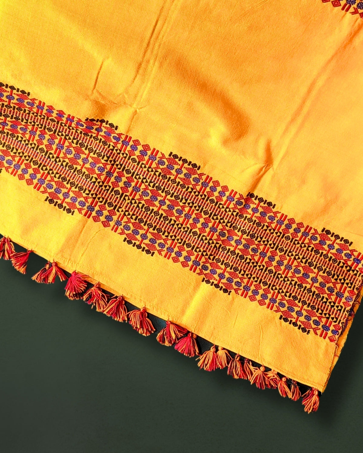 Cotton stole - Mustard yellow