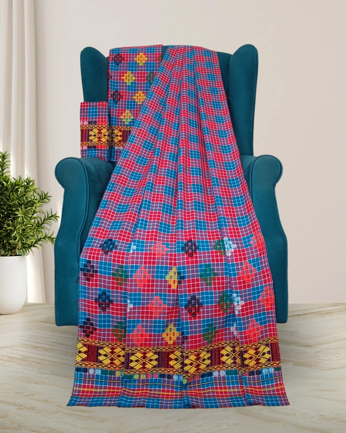 Pajok design Mising mekhela sador