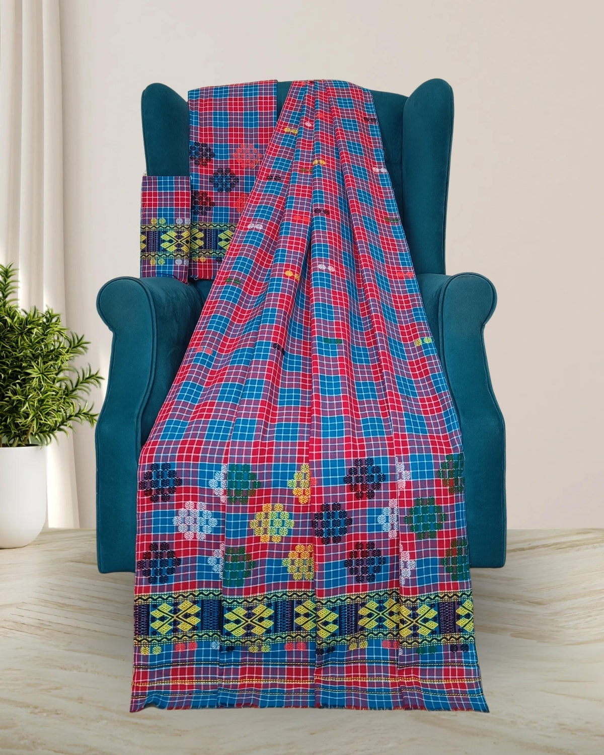Pajok design Mising mekhela sador