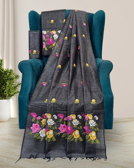 Semi ghisa Mekhela Chadar