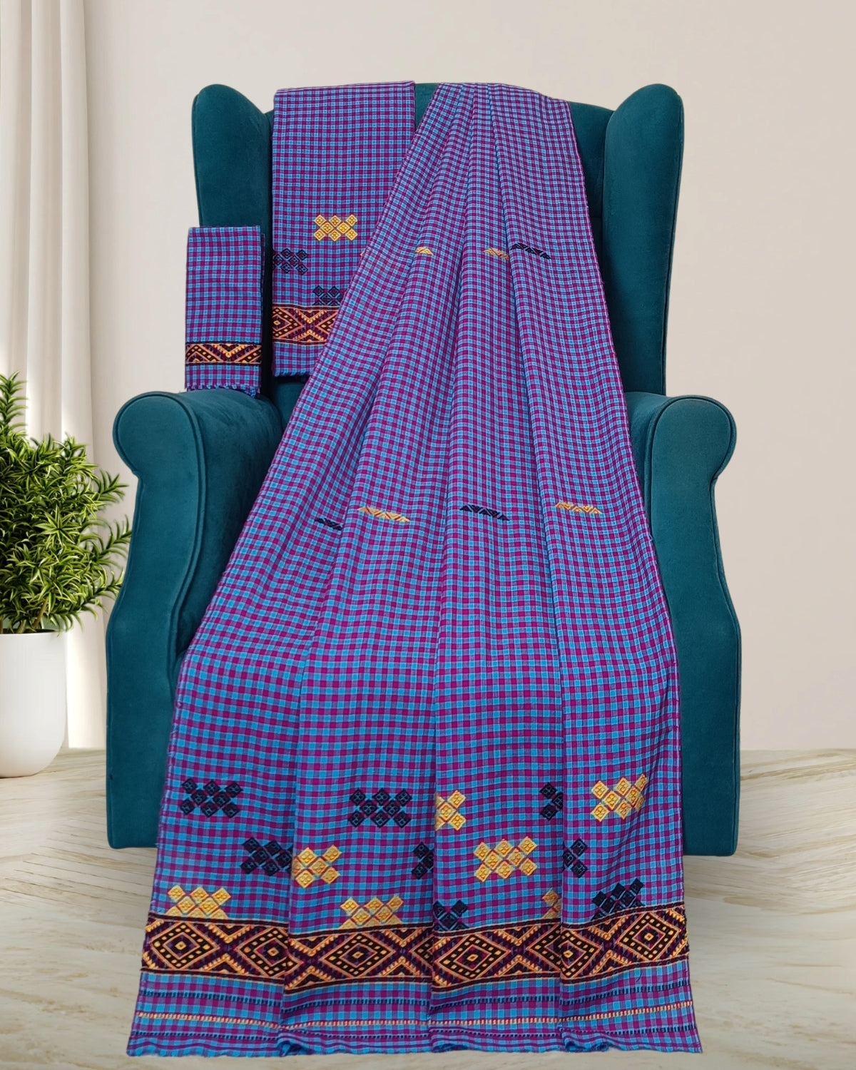 Pajok design Mising mekhela sador