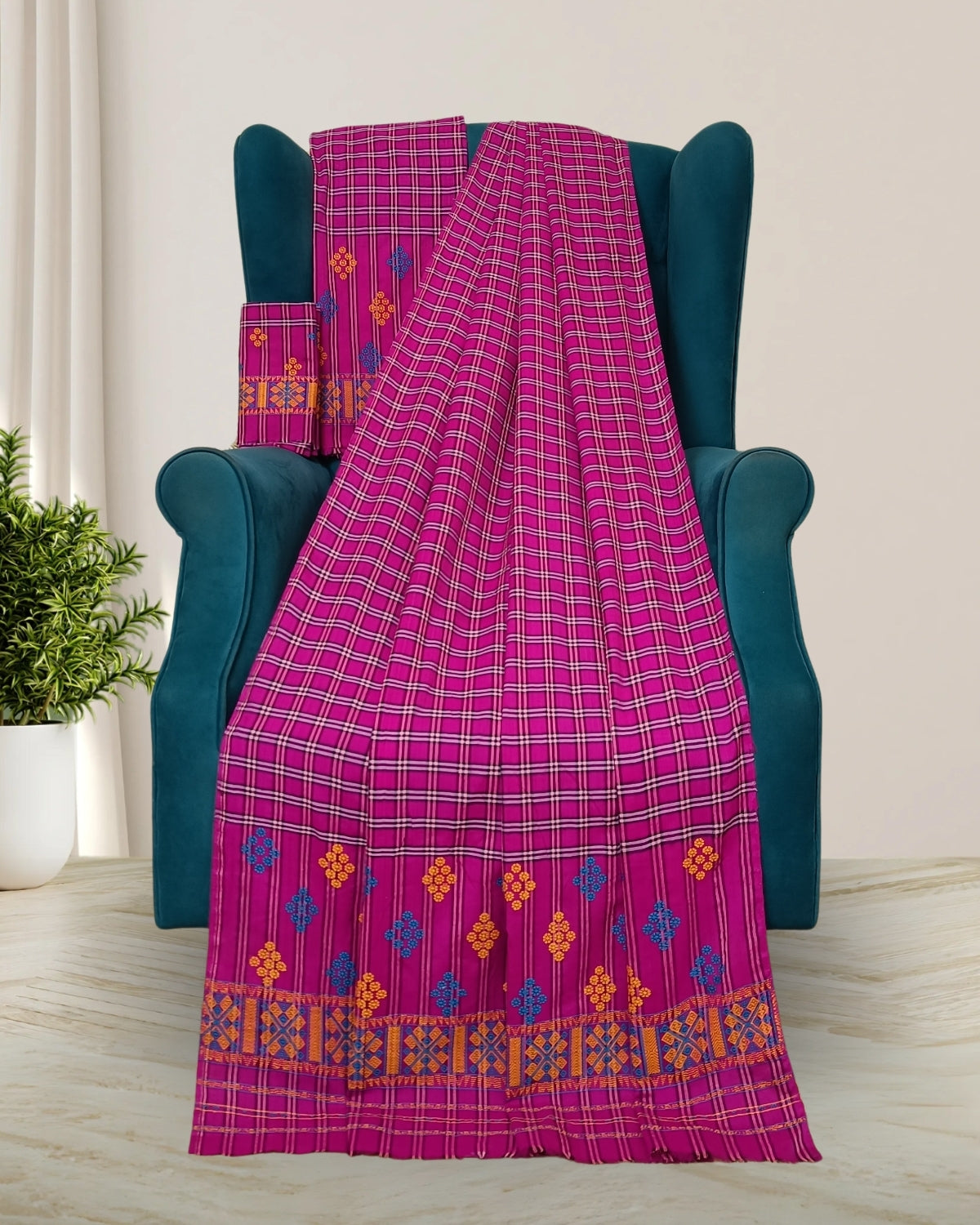 Pajok design Mising mekhela sador