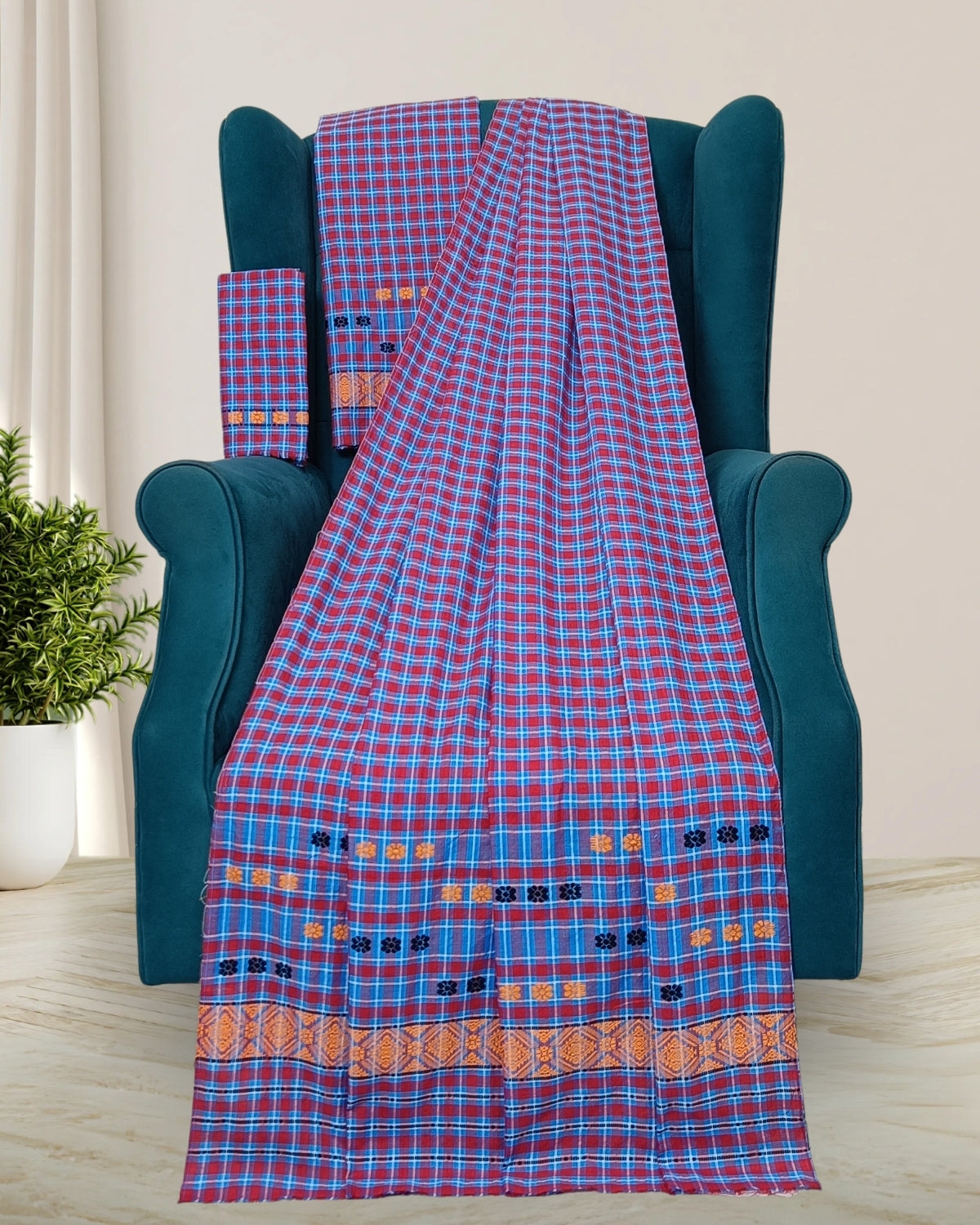 Pajok design Mising mekhela sador