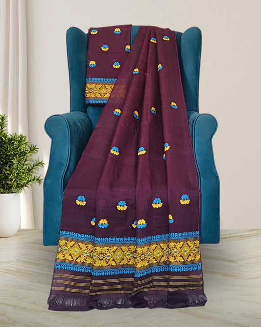 Nuni cotton mekhela sador