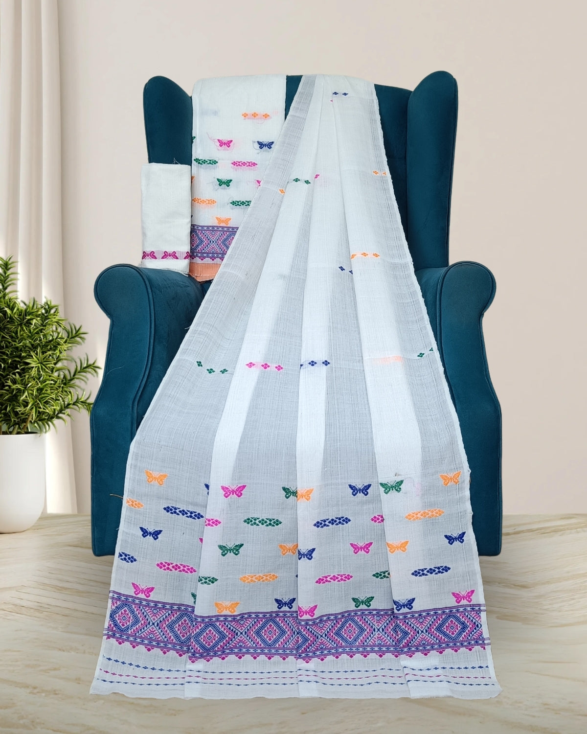 Pure cotton mekhela sador
