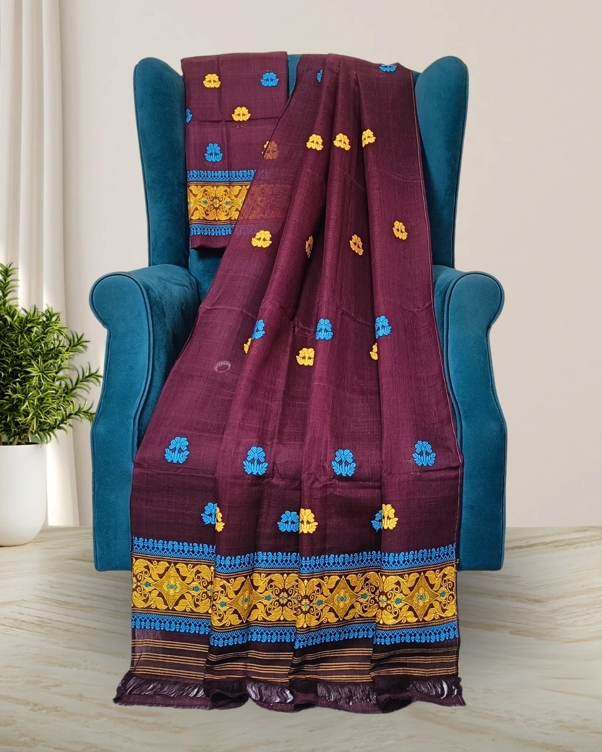 Nuni cotton mekhela sador