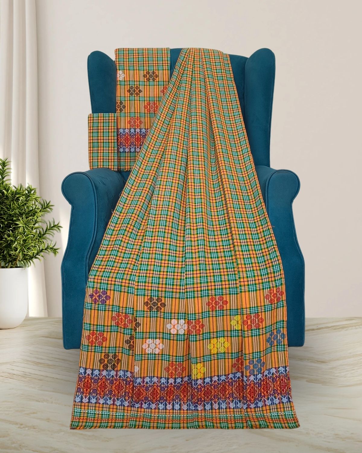 Pajok design Mising mekhela sador