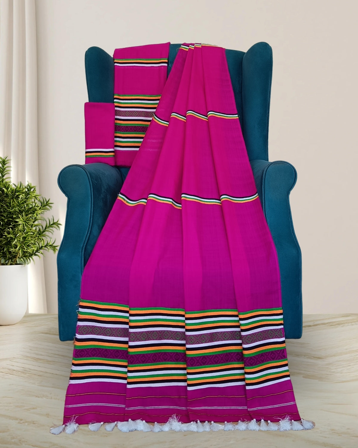 Ribi design Mising mekhela sador