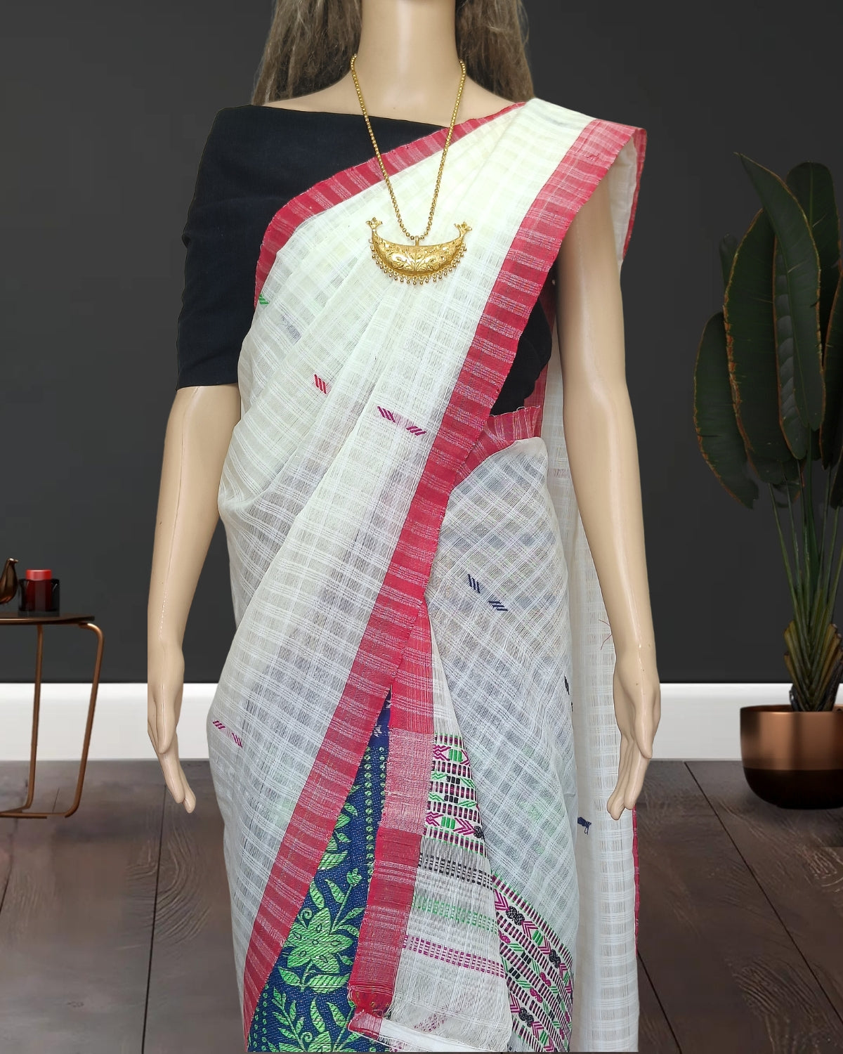 Semi nuni single sador - White